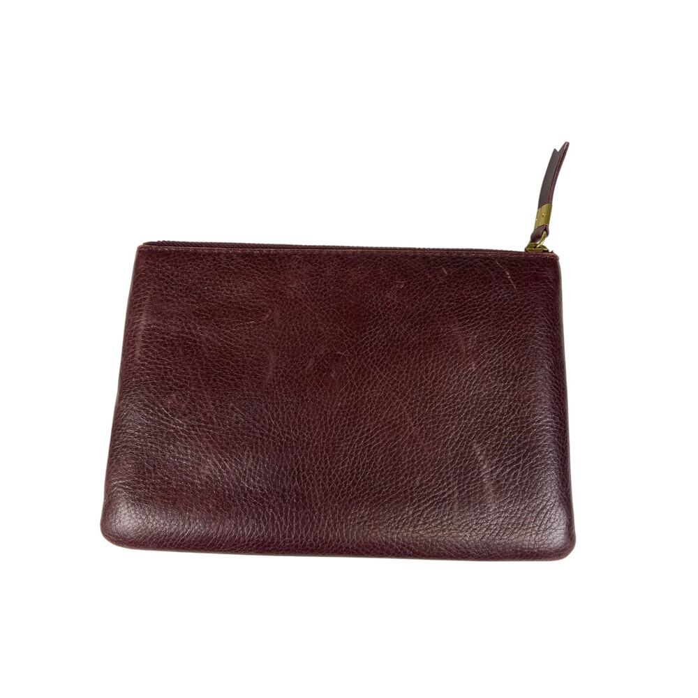 Madewell The Pouch Clutch Dark Cabernet Leather